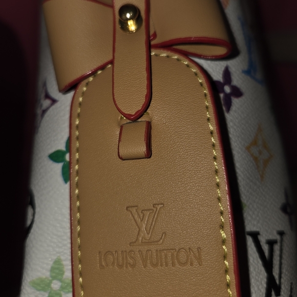 Louis Vuitton Multicolor Monogram White Canvas Shoulder Bag - Picture 9 of 12